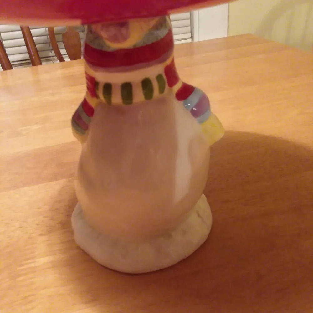 Whimsical Snowman Dessert Plate - Picture 5 of 7